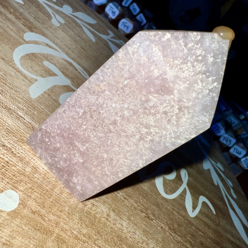 Sugar Pink Amethyst Crystal Tower (T53)